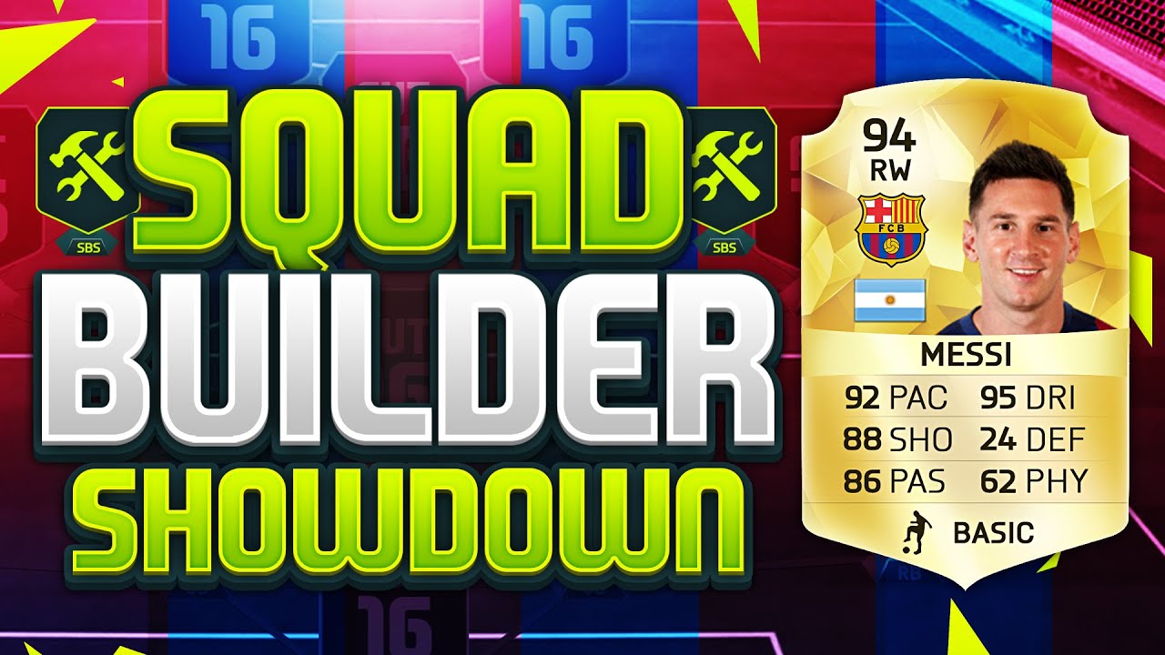 FIFA 16 SQUAD BUILDER SHOWDOWN!!! LIONEL MESSI!!! The Highest Rated Player On Fifa 16