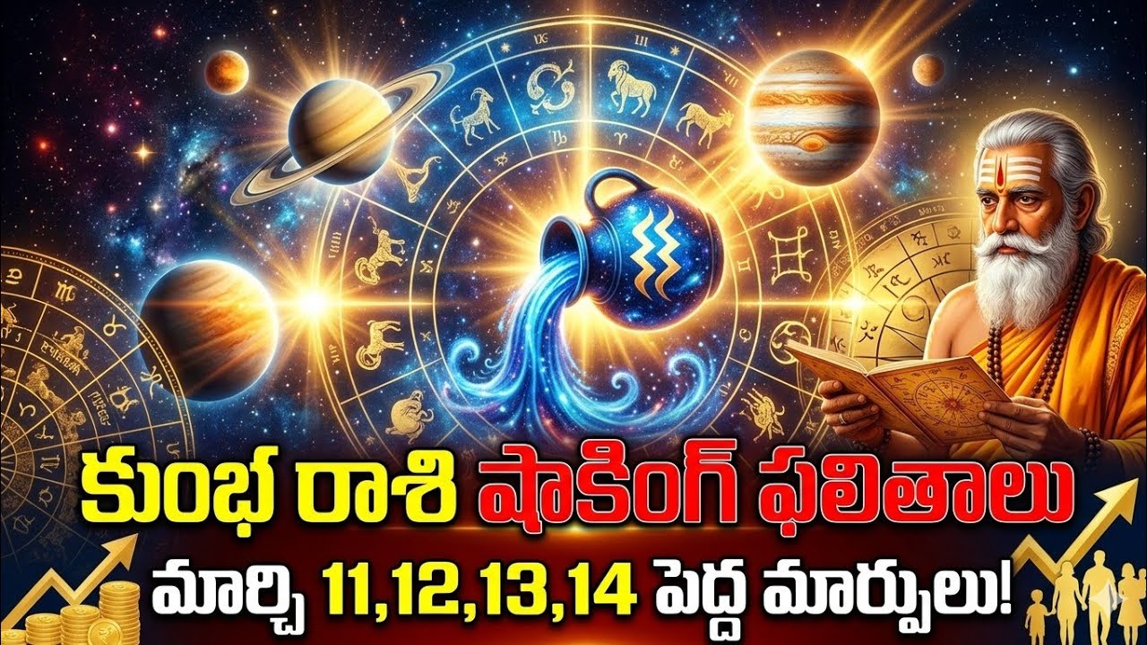 Kumbha Rasi Rasiphalalu March 11–14 | కుంభ రాశి ఫలితాలు | Aquarius Horoscope | RasiChakram