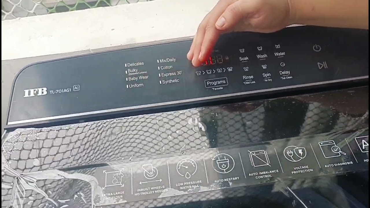 IFB Fully Top load washing machine automatic program chalana sikhe model TL701AG1 Demo installation