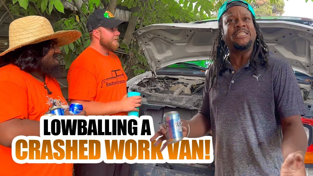 LOWBALLING A CRASHED WORK VAN!