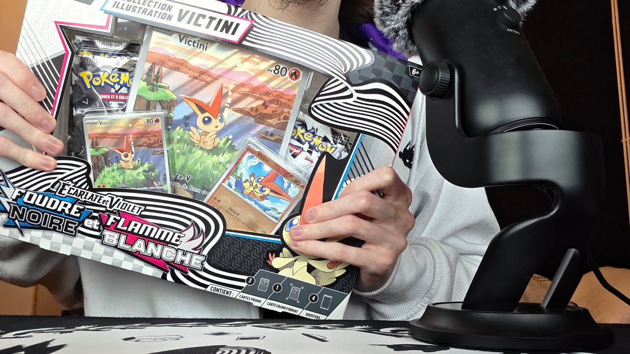 [ASMR] I'm back - Opening some Pokemon packs