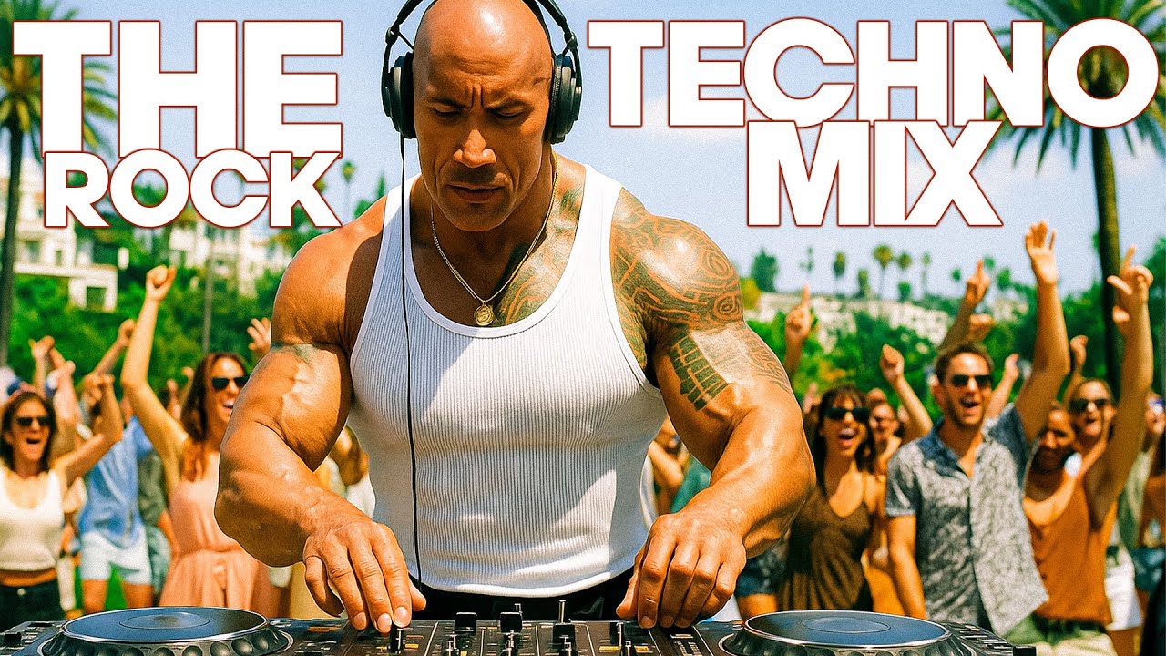 DWAYNE JOHNSON TECHNO MIX 2025 | HOLLYWOOD PARTY | DRIVING MINIMAL TECHNO | AI CINEMATIC