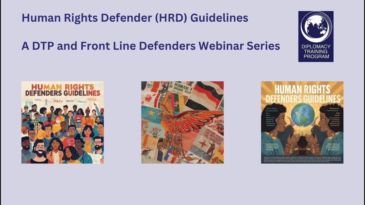 Human Rights Defender (HRD) Guidelines Webinar Series. Webinar 1: What are HRD Guidelines?