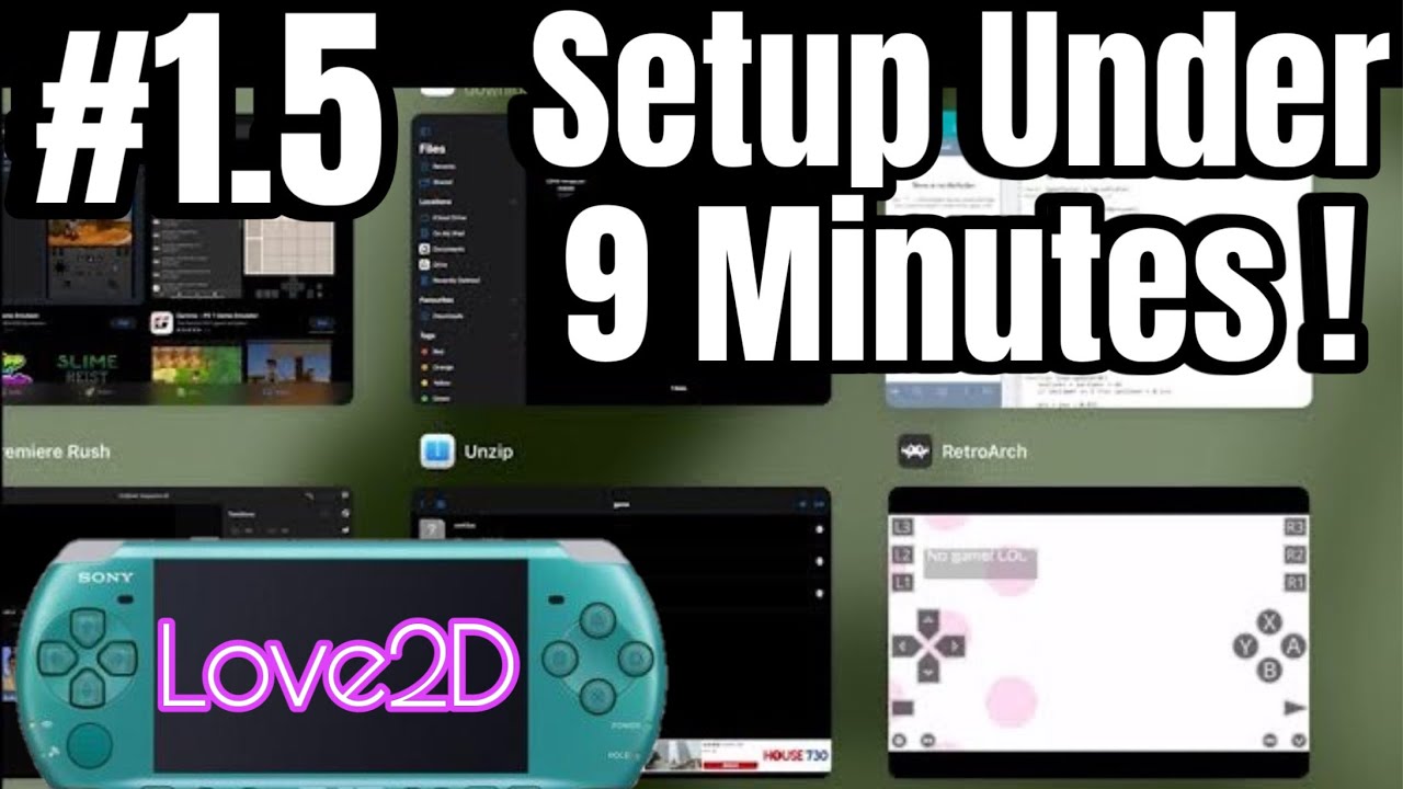 PSP Love2D Tutorial - EP 1.5 : Make PSP Games on an IPAD !