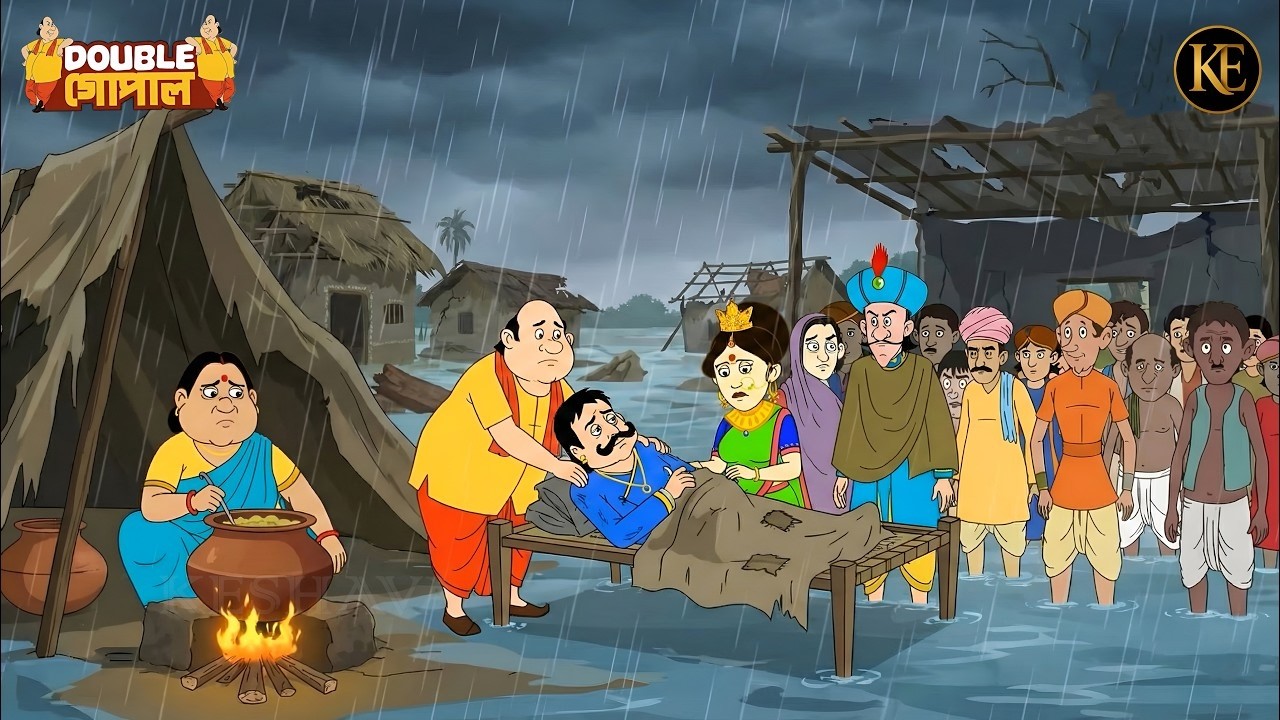 মুষলধার বৃষ্টিতে রাজার শরীর খারাপ, সবাই উদ্বিগ্ন! | Gopal Bhar | New Episode