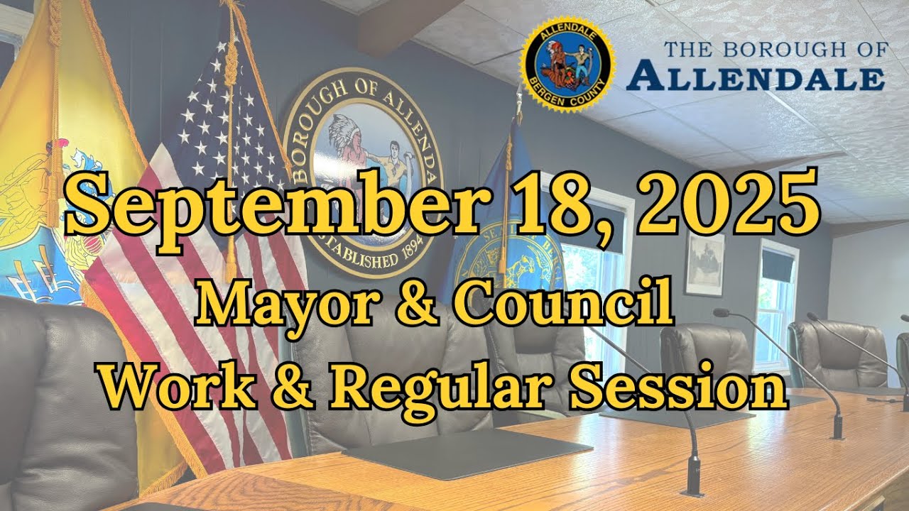 Mayor & Council Regular & Work Session - September 18, 2025