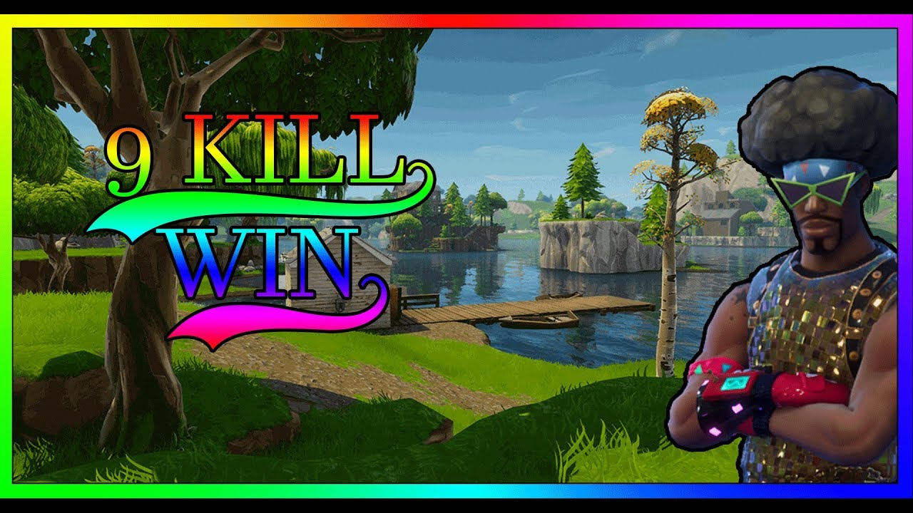 SOLID GOLD (V2) FORTNITE WIN - 9 KILLS - 1 VS SQUAD (end game)