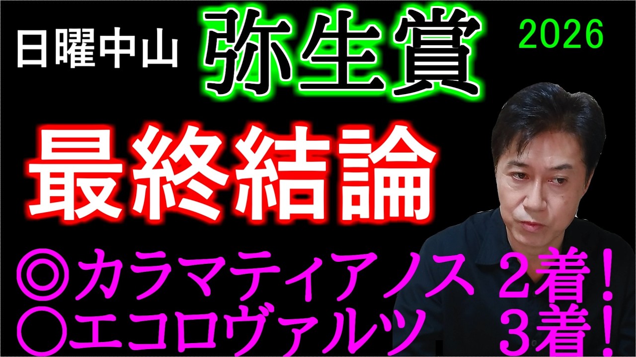 【弥生賞2026】鉄板軸馬と大穴馬！クイズ正解者発表！