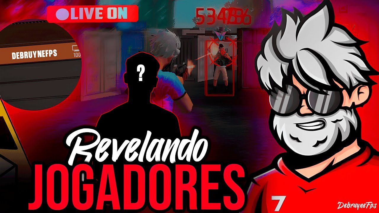 LIVE ON 🔴 FREE FIRE AO VIVO 🔴 DEBRUYNE🔴 4X4 E 6X6 COM INSCRITOS🔴 REVELANDO JOGADORES 🔴