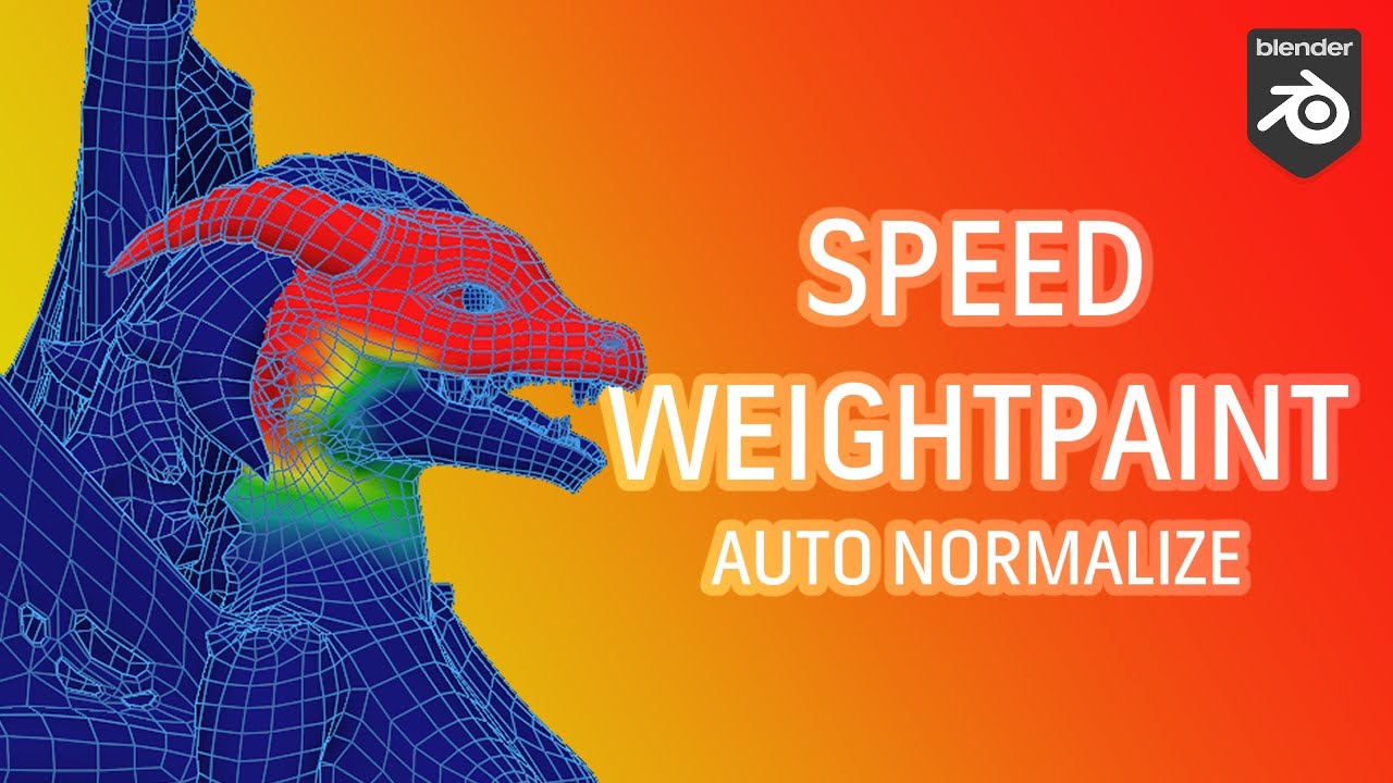 How to Weightpaint Fast using Auto Normalize | Blender Tutorial