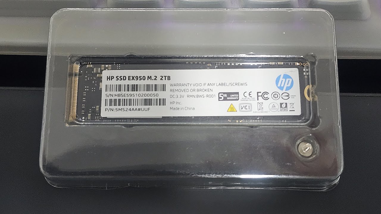 [4K60p]HP EX950 2TB nvme SSD 중고 개봉기