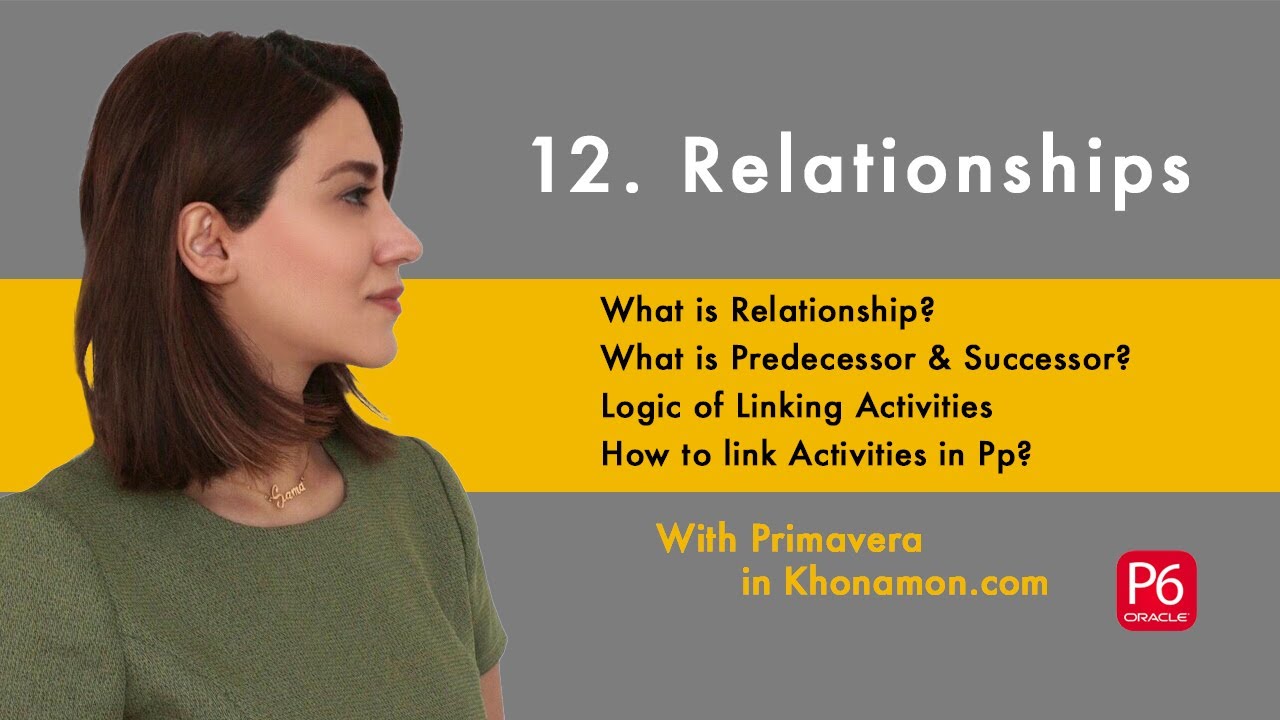 Advanced Project Control & Planning - 12. Relationships in Primavera P6