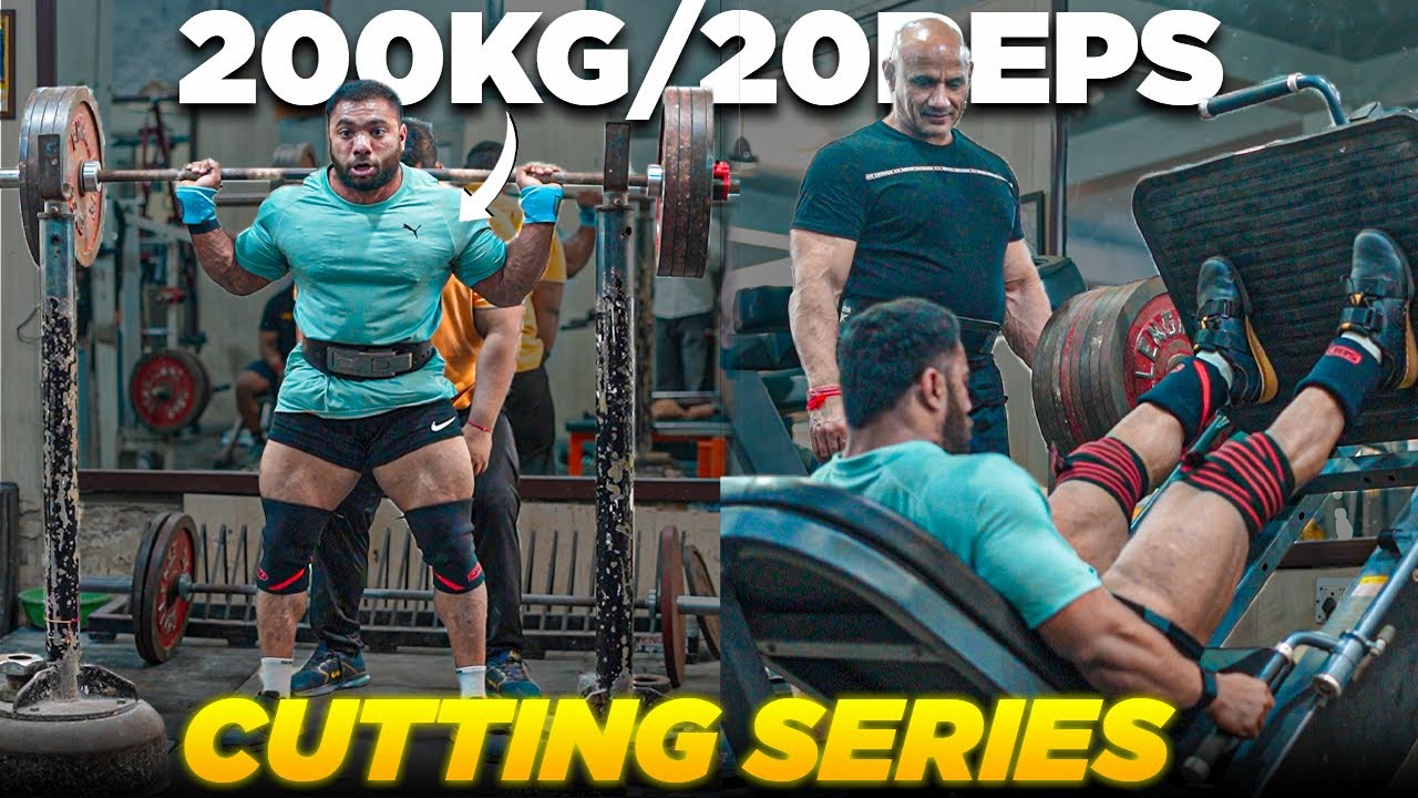 Cutting Series|| 200kg/20 Reps||Quads Workout|| Day-08| Leg Day With Guru Ji