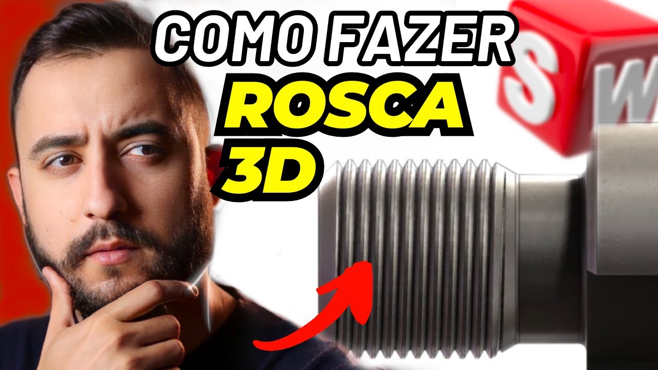 Como desenhar rosca no SolidWorks tutorial fácil