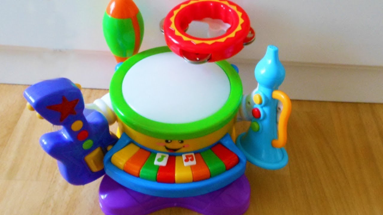 Kiddieland Toys 6-in-1 musical Band toy. Instrument set with drum,piano,trumpet,guitar