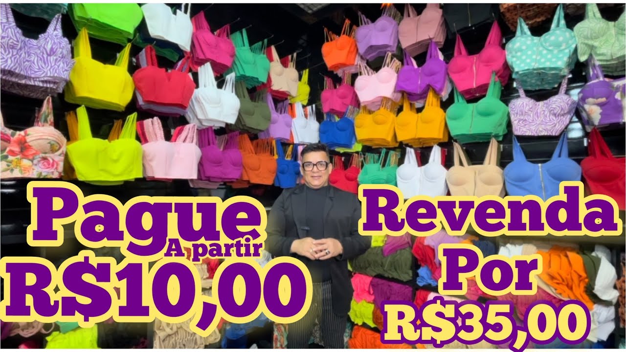 ACHEI NO BRÁS -R$10,00 MAIOR FABRICANTE DE CROPPED DO BRÁS LANÇAMENTO VERÃO 2024