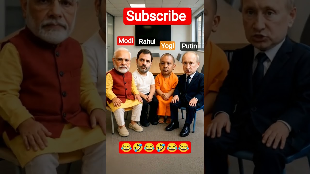 🤣 Modi Putin Meeting Parody | Rahul & Yogi Adityanath Hilarious Debate 🔥