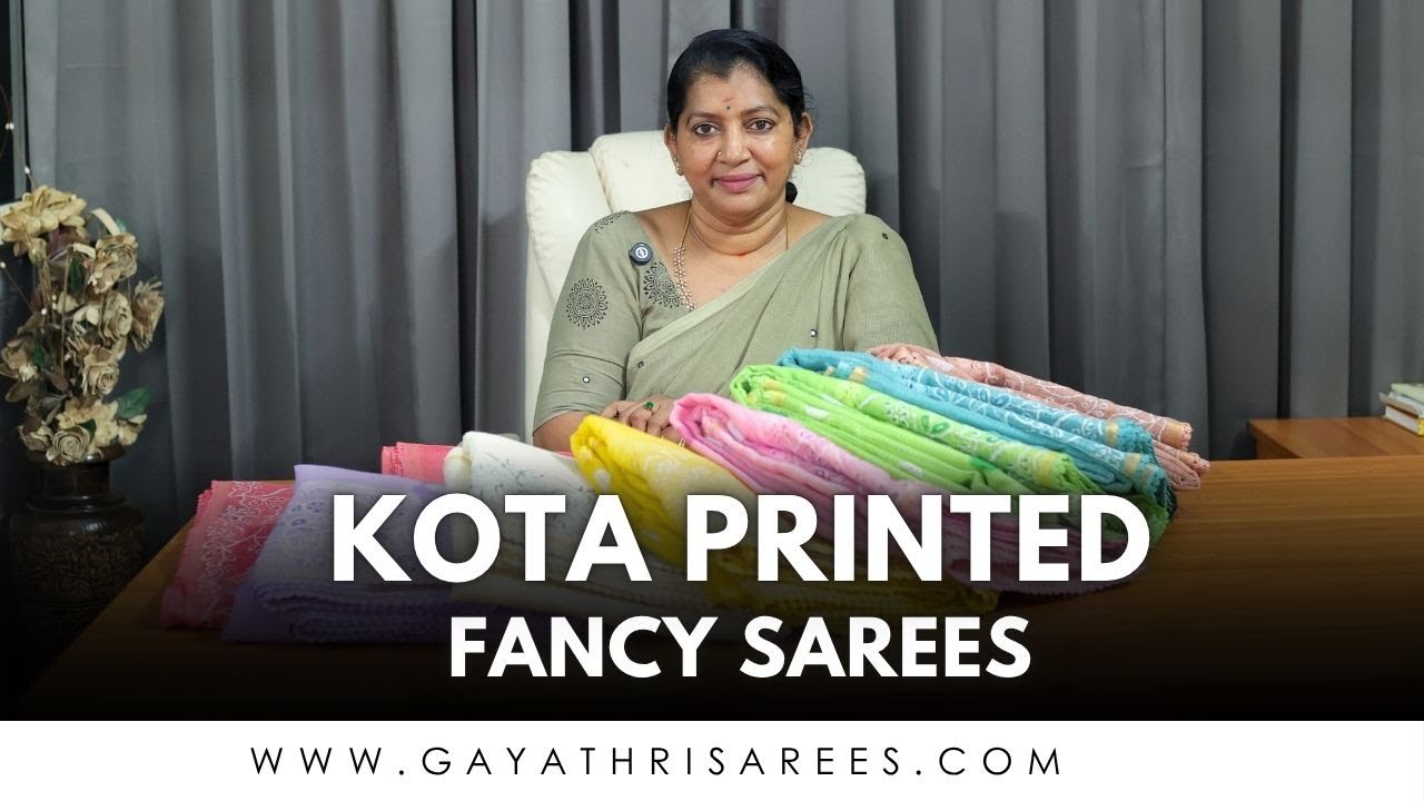 Kota Printed Fancy Sarees | #GayathriReddy |