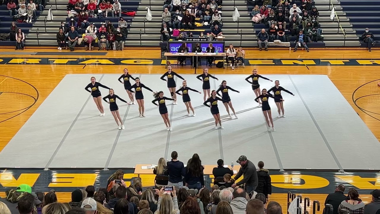 Mattawan Middle School Competitive Cheer at Portage Central - Blue Team - Round 2 - 1/8/22