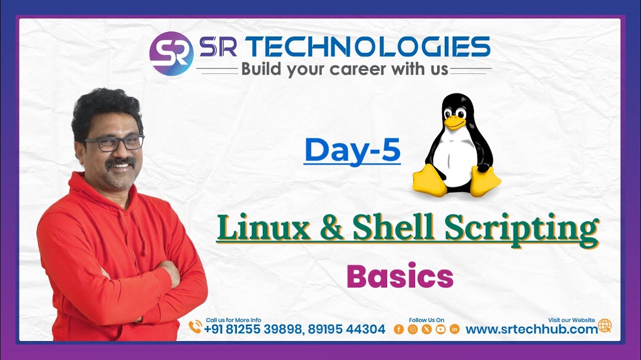 Linux & Shell Scripting for Beginners | Day 5 | Learn Linux Fundamentals Step by Step | SR Tech Hub