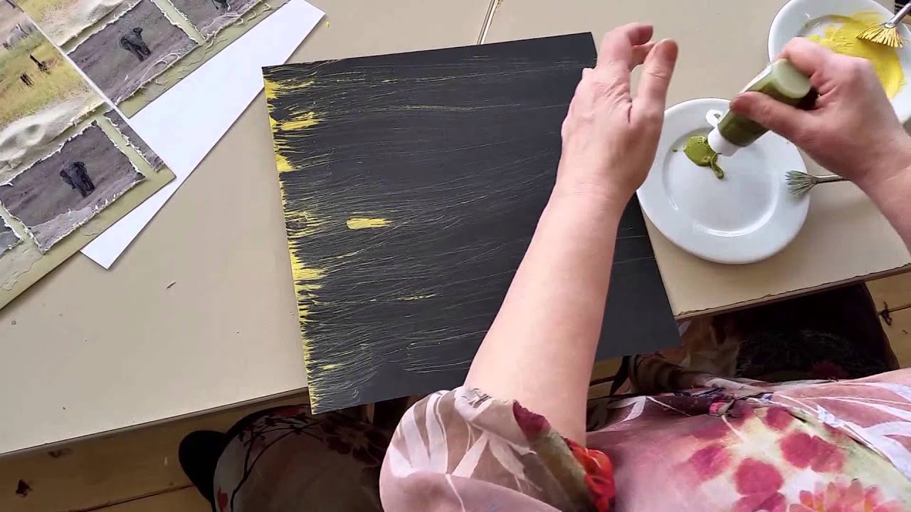 Vlog 10 scrapbooken spelen met de waaierkwast