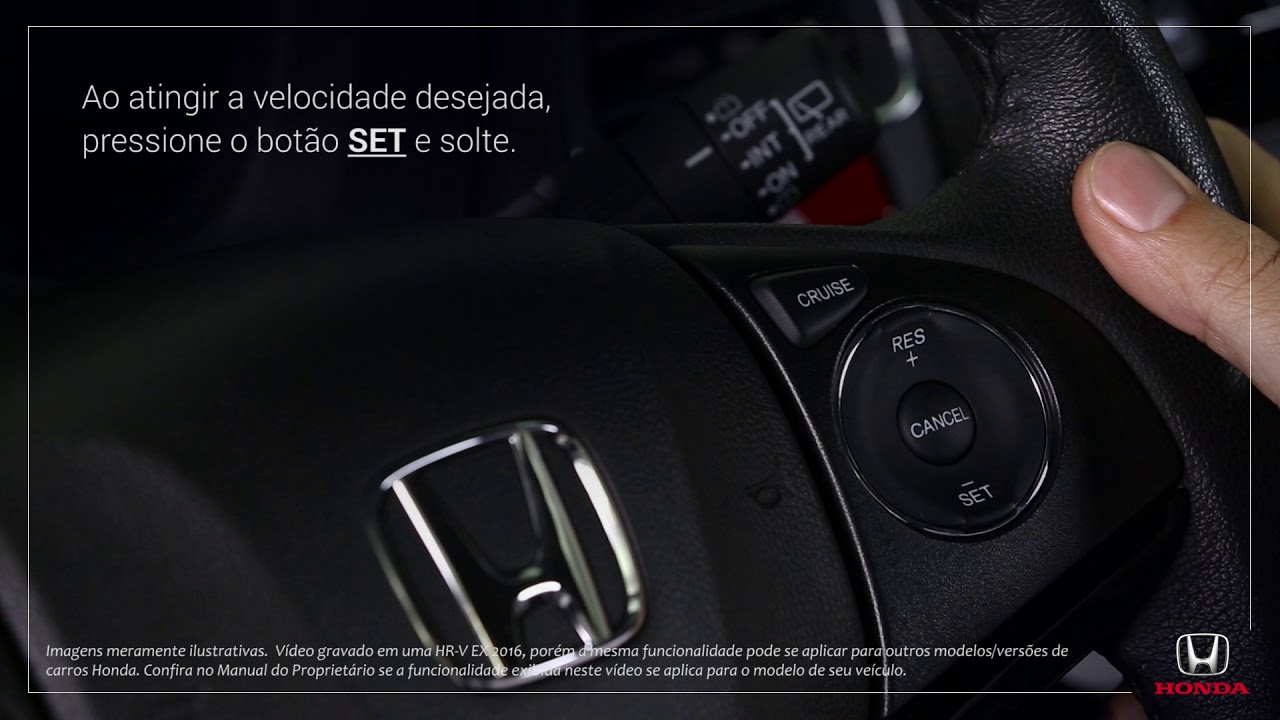 Honda WR-V EX/EXL 2018 e 2019: Entendendo o sistema de controle de cruzeiro
