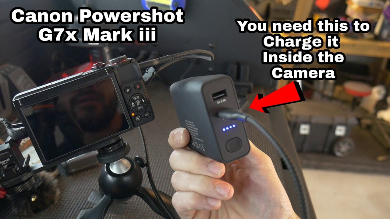 Canon G7X Mark iii How to Charge Battery through the Camera Body and Cool  Accessories / powershot