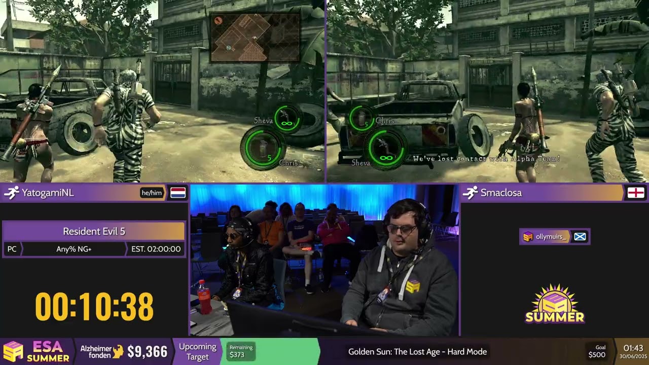 Resident Evil 5 [Any% NG+] by YatogamiNL and Smaclosa - #ESASummer25