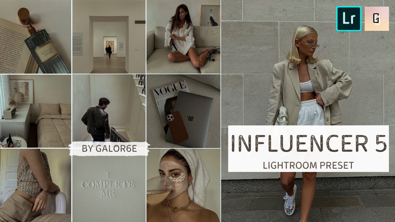 INFLUENCER FEED | How To Edit Photos In Lightroom | Lightroom Photo Editing | Aesthetic preset free