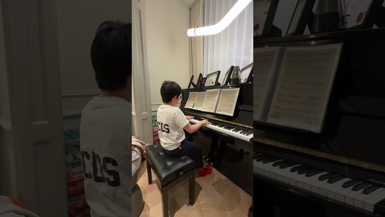 11-Year-old Marcus plays piano - Chopin - Nocturne in c sharp minor (no. 20)