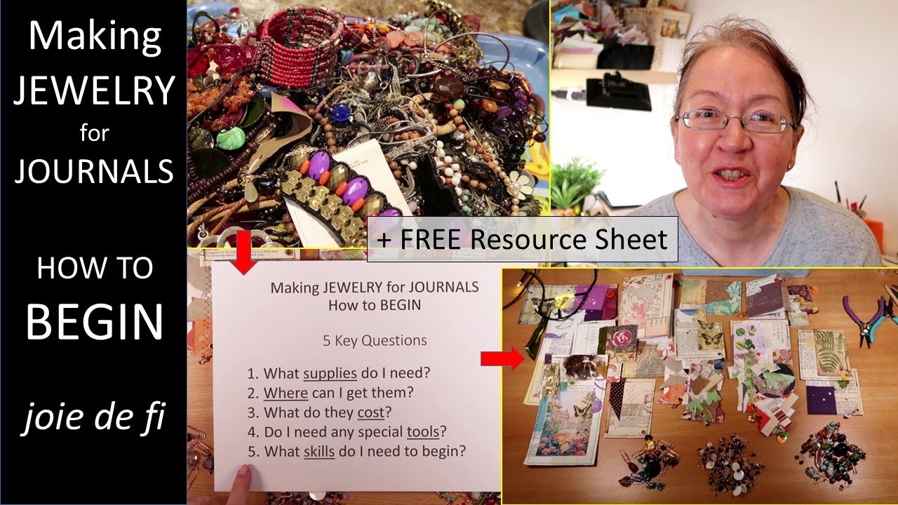 Making JEWELRY for JOURNALS ⭐ How to BEGIN ✅ Tutorial
