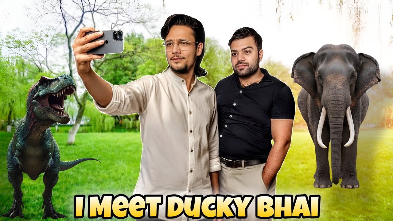 I Meet @DuckyBhai 🥺🥳 | Yahan pe tu Dinosaur or Elephant be Hain 😱🤯