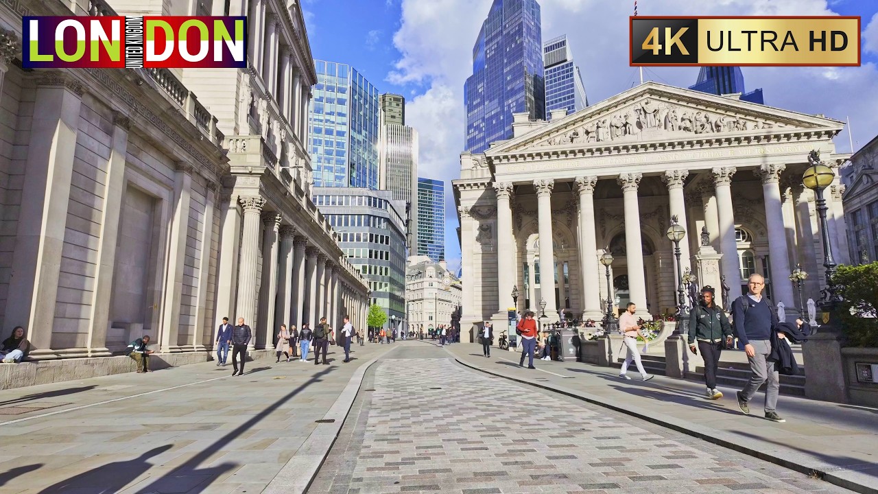 Walking Through London&rsquo;s Financial District 🇬🇧 Moorgate, Bishopsgate & Spitalfields | 4K60