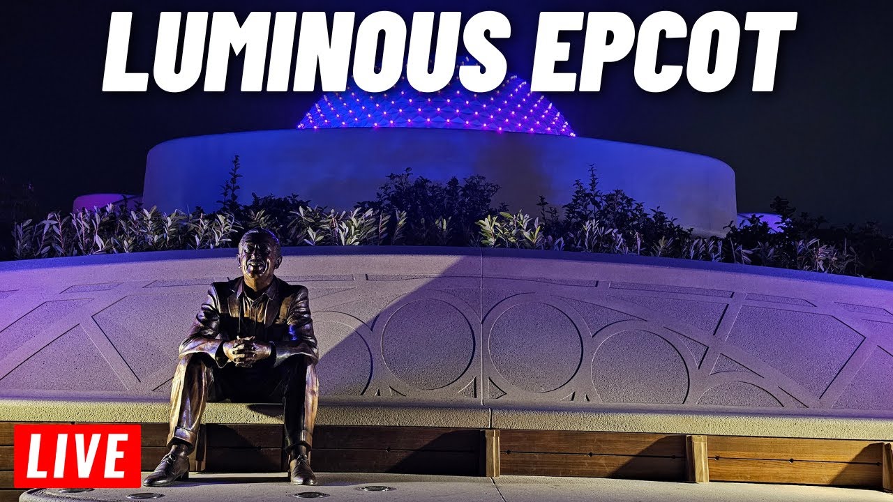 🔴 LIVE: EPCOT Luminous Fireworks and enjoying Epcot for the night 1/10/2024