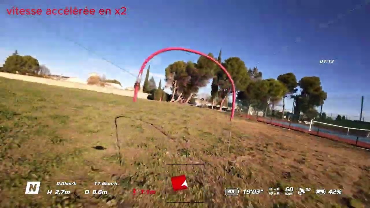 mode race avec passage de portes