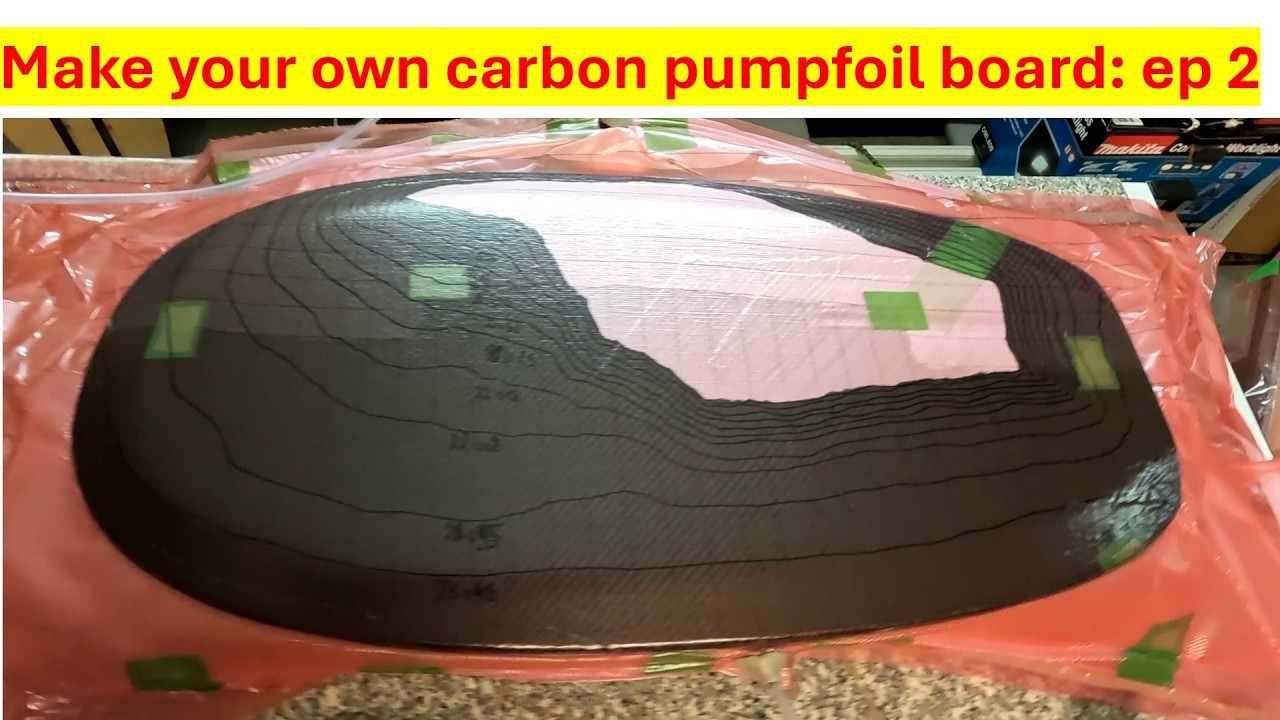 Building a carbon pumpfoil board :  ep. 2