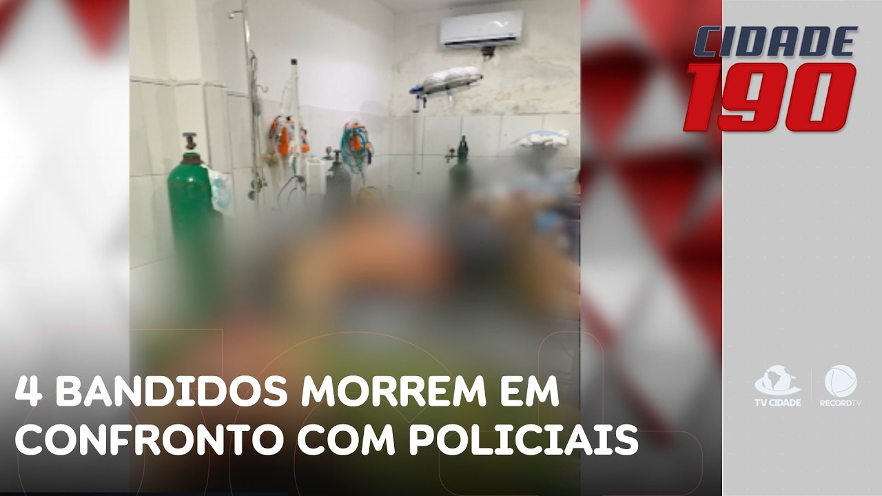Quatro bandidos morrem durante confronto com policiais; armas e munições apreendidas | Cidade 190