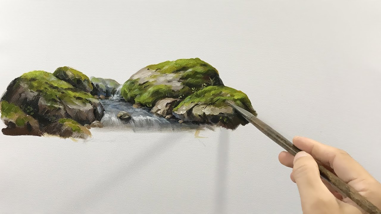 Paint Basic Rocks by Stream