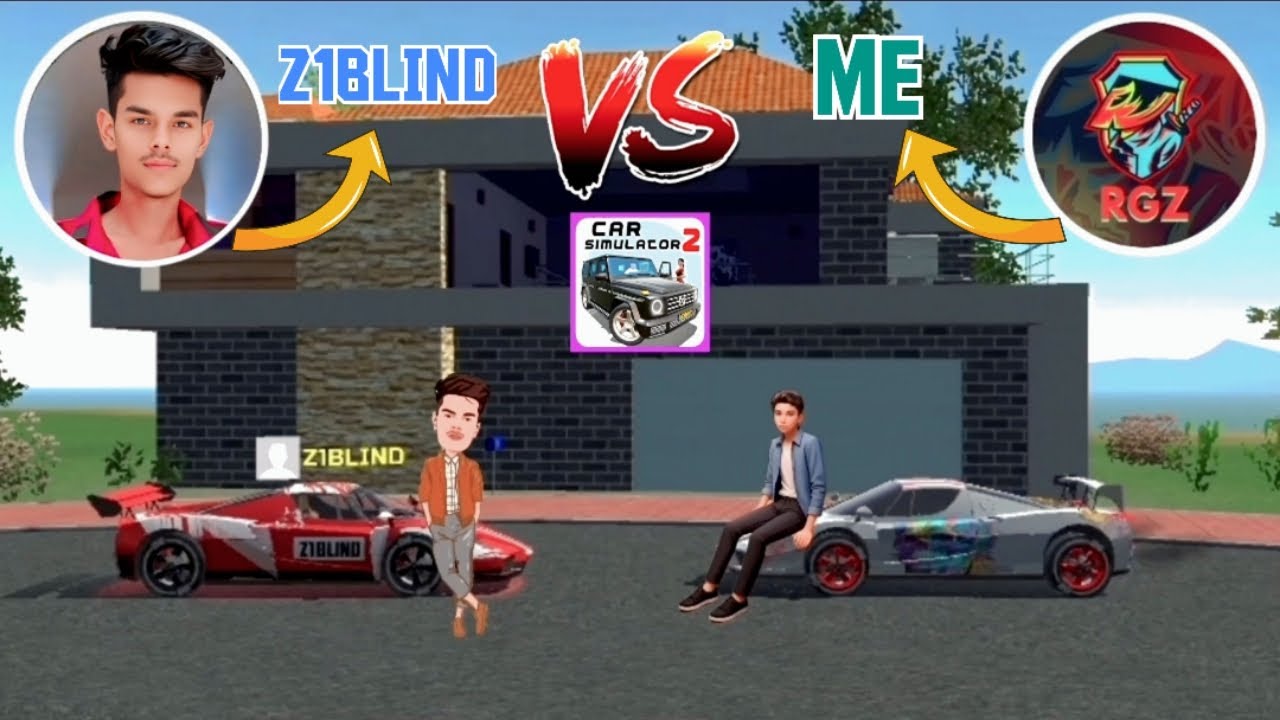 Z1BLIND 🆚 RGZ GAMER MULTIPLAYER MOD IN CAR SIMULATOR 2 GAME VIDEO