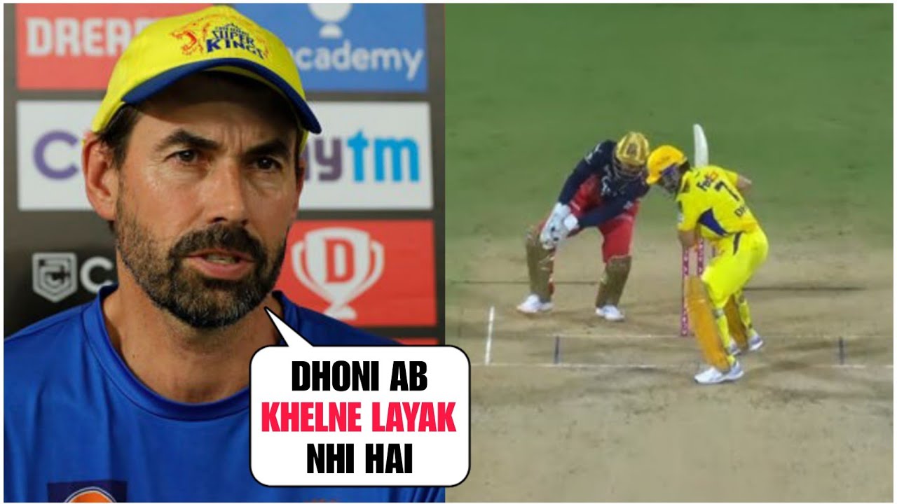 Stephen Fleming said Dhoni's knees are completely damaged | #msdhoni #ipl2025 #csk #iplnews