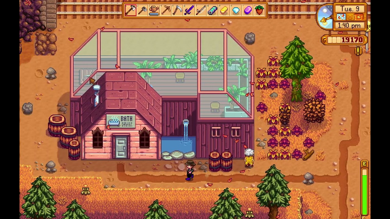 Playing Stardew valley