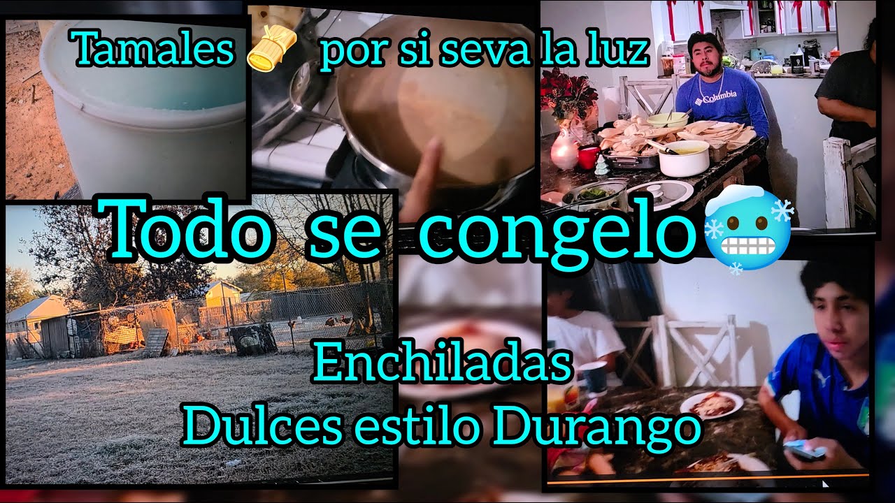 TODO SE CONGELO 🥶TAMALES POR SI SEVA LUZ ENCHILADAS DULCES  ME PESE 😯241 LB MAS COMPRAS