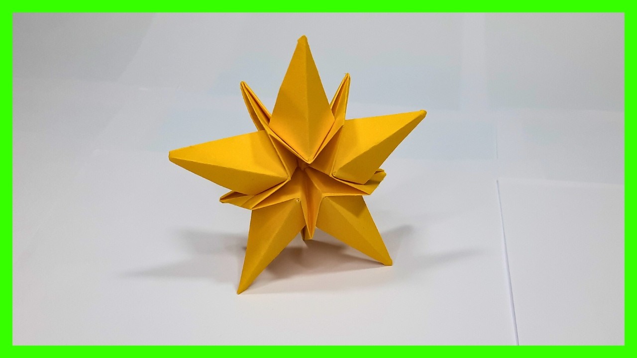 ⩥ Cómo hacer una ESTRELLA de NAVIDAD en ORIGAMI