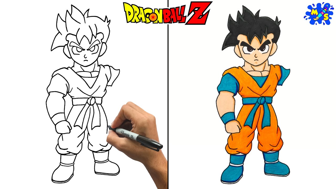 How to Draw Future Gohan || Dragon Ball Z