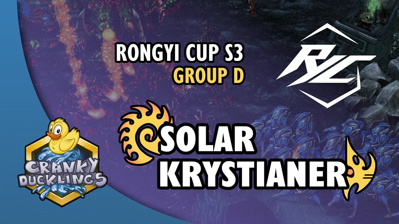 Solar vs Krystianer - ZvP | Rongyi Cup Season 3 - Group D | StarCraft 2 Tournament