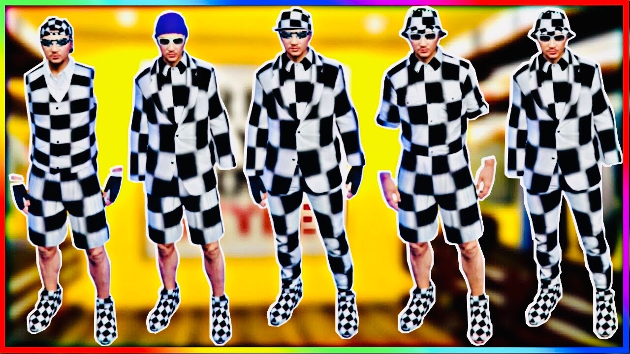 [NEW] AVOIR 8 TENUES MODDER EN DAMIER {3 AVEC RIPOU ET 5 SANS RIPOU} SUR GTA 5 ONLINE EN 1.51!!