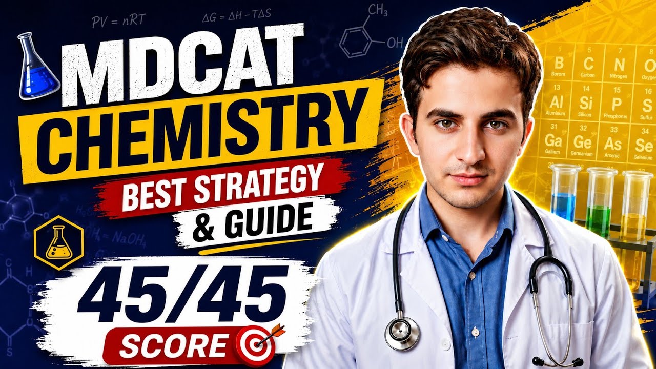 Score 45/45 in MDCAT Chemistry | The Ultimate Guide and Strategy by Dr. JK Perfectionist