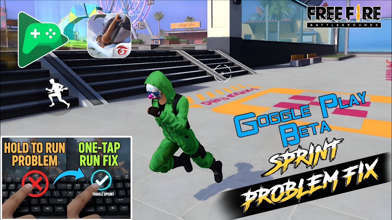 Google Play Beta Sprint Problem || Pc Me Free Fire Character Run Problem || #googleplaybeta 
