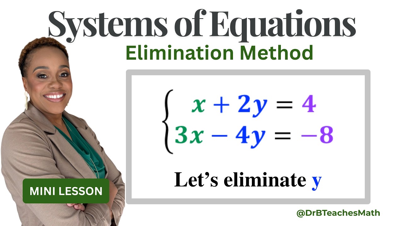 Elimination Method | Mini Lesson - Systems of Equations & Matrices