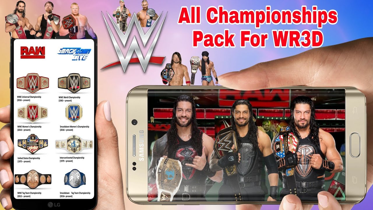 All Championships Pack For WR3D! How To Download All Championships In Wrestling Revolution 3D Game